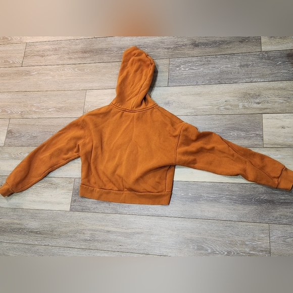 Under Armour Burnt Orange Crop Zip-Up Hoodie Size Small - Picture 5 of 7